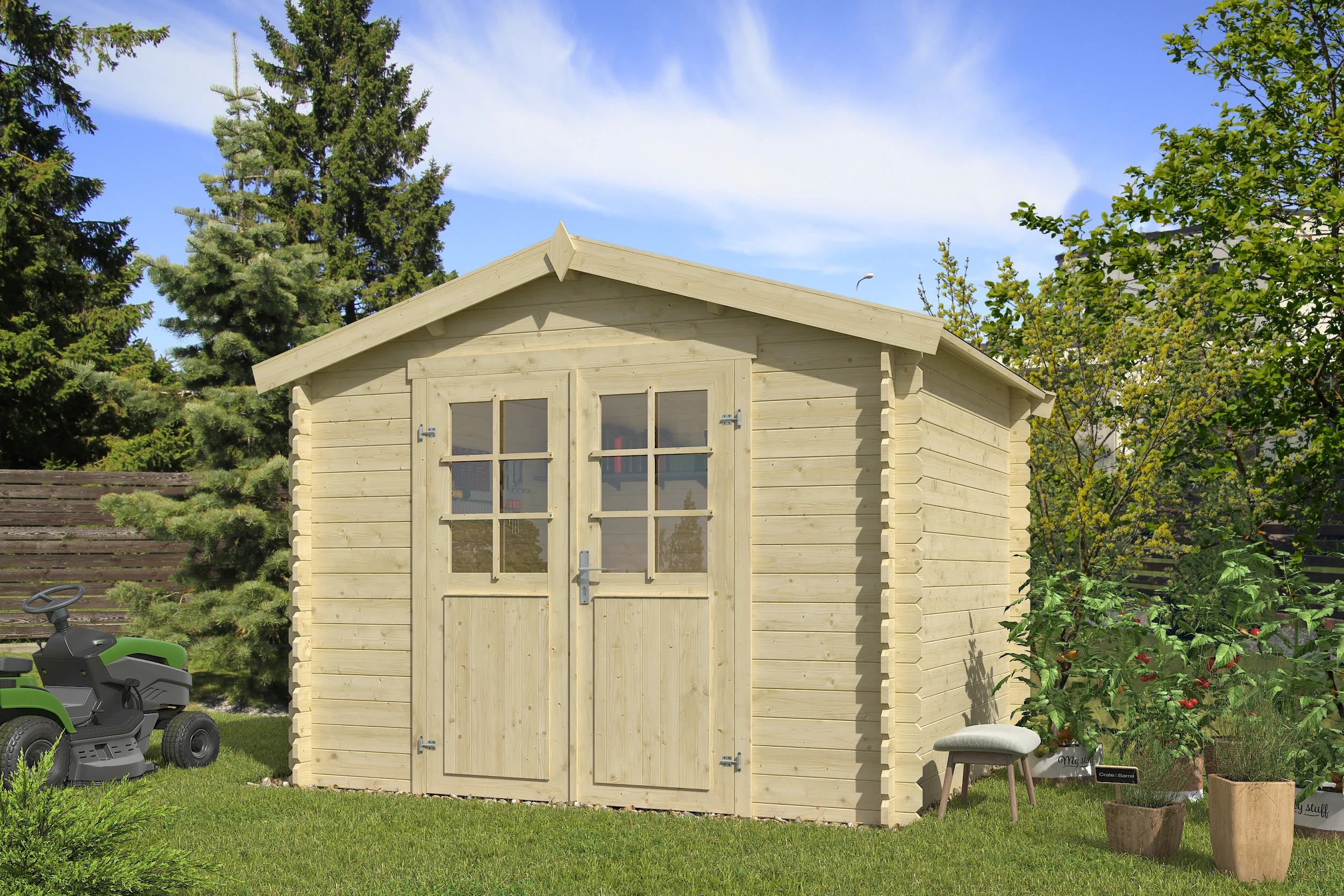 Outdoor Life Blokhut Norah 275 x 230 cm - Afbeelding 1